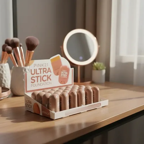 Base Maquillaje Foundation En Barra Ultra Stick De Pink 21