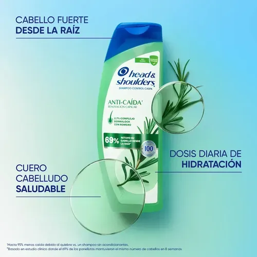 Shampoo Anticaída Romero 650ml Head & Shoulders