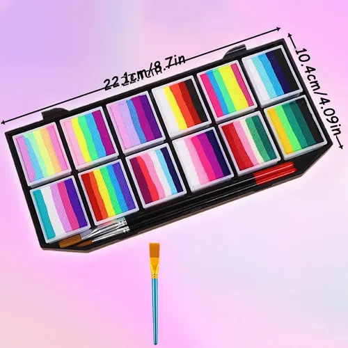 B! Kit De Maquillaje Facial Maquillaje Facial 12 Colores Co~