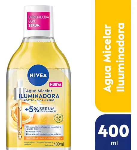 Agua Micelar Nivea Iluminadora Piel Sensible 400ml