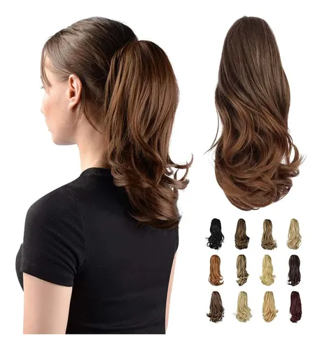 Extensión De Cabello Sofeiyan Coleta Rizada De 33 Cm Con Pin