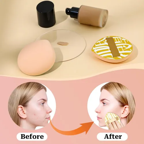 Esponjas De Maquillaje Qiangxingyai Con Asas, 2 Unidades