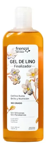 Kit 2 Gel Finalizador Rulos Gel De Lino 350ml Frenzzi