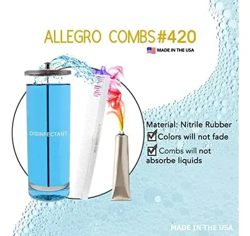 Allegro Combs 420 Peines Para El Cabello Peluquero Hombres M