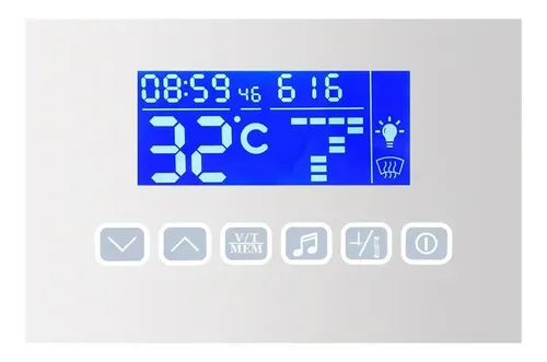 Espejo Digital Inteligente Led Sonido Bluetooh Para Baño D10