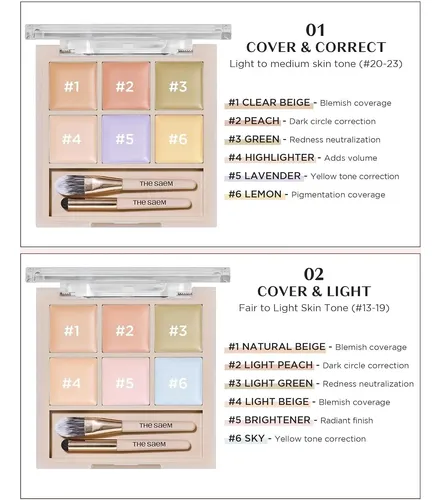 Paleta Correctora Thesaem Cover Perfection 02 Cover&light 6