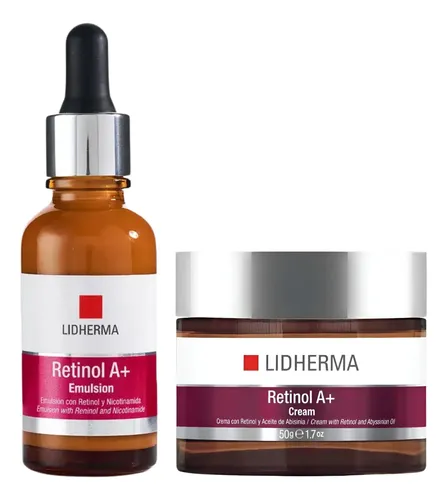 Crema Retinol A+ Y Serum Emulsion Antiage Manchas Lidherma