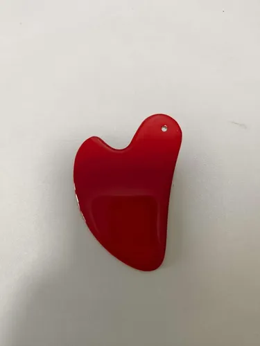 Gua Sha Metal Rojo Facial Y Corporal Masajeador