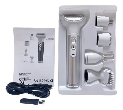 Depiladora Facial Eléctrica Recargable 5 En 1 Para Mujeres