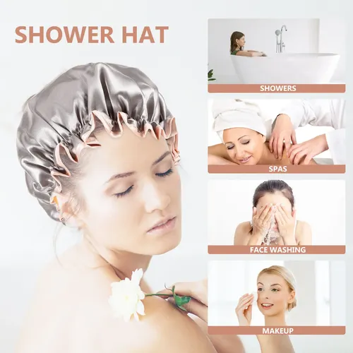 Gorro De Ducha Elástico Y Transpirable Para Mujer