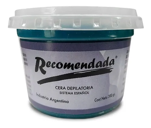 Recomendada Cera Depilatoria Prof. Sistema Español 200g (3u)