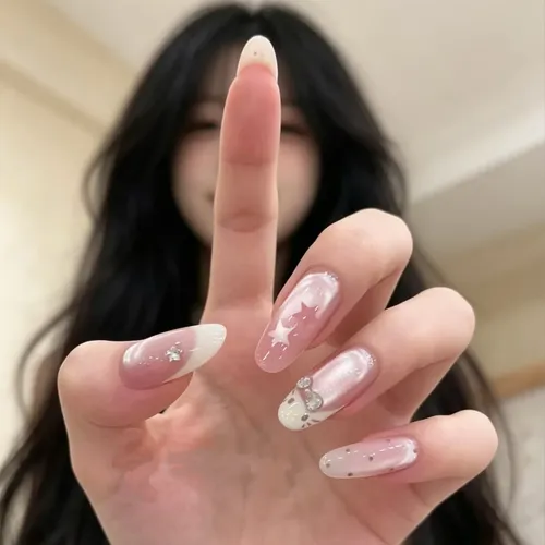 Alta Calidad Pink Cat Bobo Desnudo Con Parche For Las Uñas