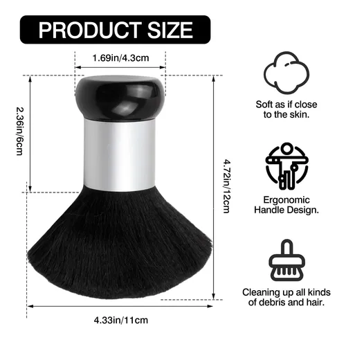 Cepillo De Pelo Zoolinn, 12 Cm, Cerdas Suaves, Base Vertical