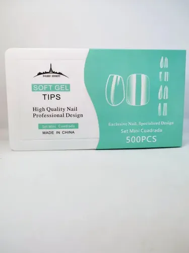 Tips Soft Gel Paris Night Almendra Stilleto Minis X500