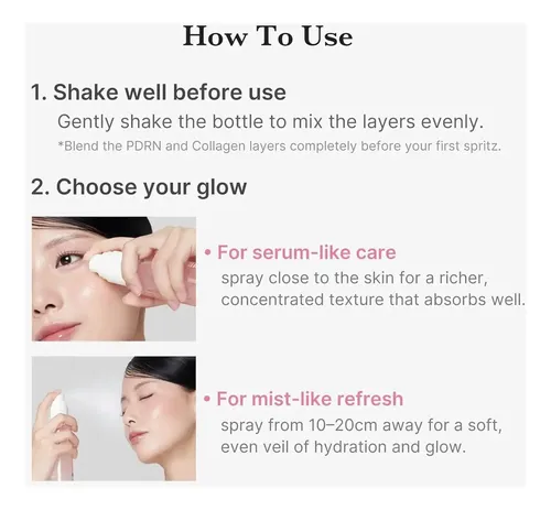 Medicube PDRN PINK COLLAGEN Glow Jelly Mist Serum