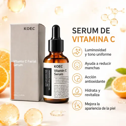 Sérum Facial Koec Con Vitamina C Y Vitamina E, 30 Ml