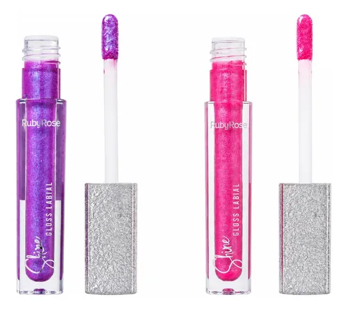 Combo 2×1 Ruby Rose Shine Gloss Labial 074 Y 075