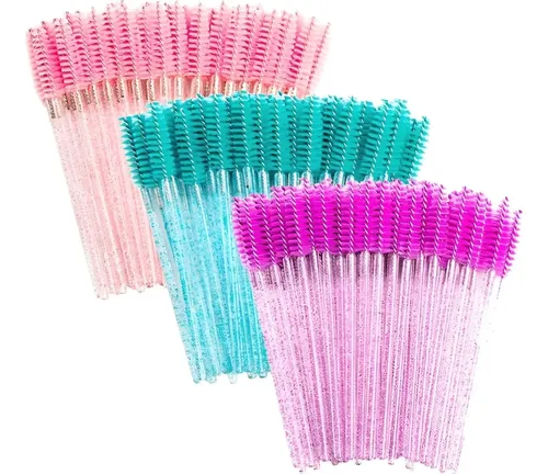 50 Unidades Cepillos Desechables Pestañas Cejas Smlashes
