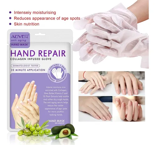 Guantes Hidratantes Para Manos Kaniers 4 Pack Con Colágeno