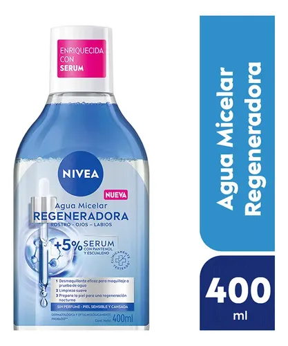 Nivea Agua Micelar X400 Regeneradora Con Serum X400 Ml
