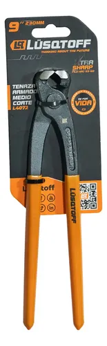 Tenaza Armador Medio Corte 9 Pulgadas 230mm Cromo Lusqtoff
