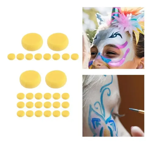 1esponjas For Pintar La Cara Db, Paquete De 10 Piezas &rw2
