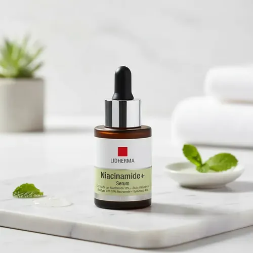 Niacinamide+ Serum Niacinamida 10% Y Hialurónico Lidherma Momento de aplicación Día/Noche Tipo de piel Todo tipo de piel