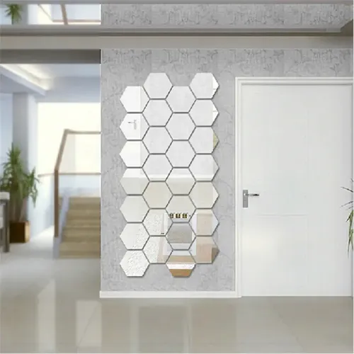 Pegatinas De Pared Con Espejo, Para Dormitorio, Sala De Esta