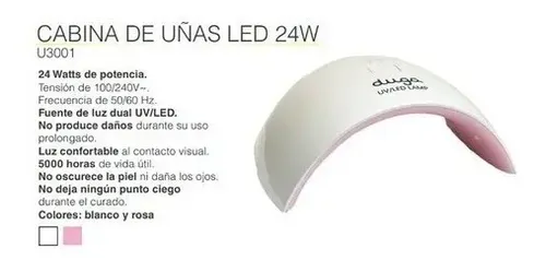 Duga Cabina De Uñas Led 24 W U3001