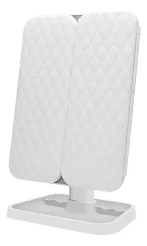 Espejo De Maquillaje Led Con Aumento 3x, Espejo De Carcasa C