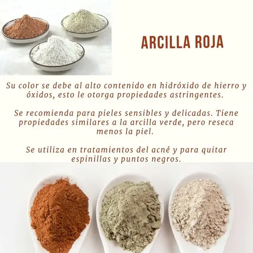 Arcilla Roja Purifica Detox Desinflama 1000 Grs