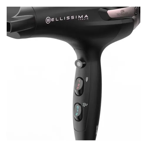 Secador De Pelo Bellissima K9 2300 Ion Plus Dc Negro