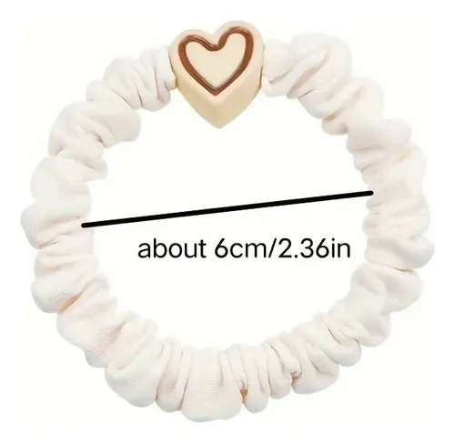 Colitas Para El Pelo Con Corazón X5 Mujer