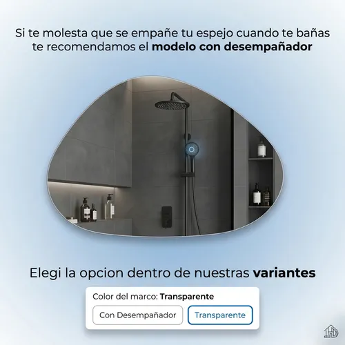 Espejo De Diseño Digital Luz Led Touch Tactil Baño 80x60cm