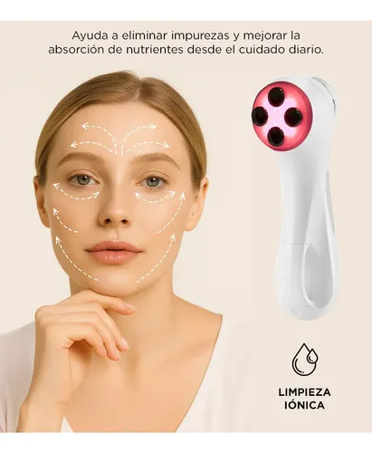 Masajeador Facial Ultrasónico Recargable Gadnic Exfoliante