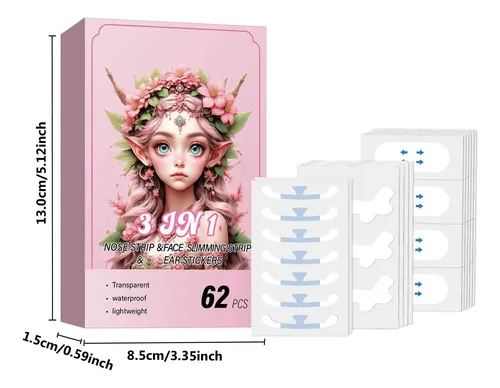 Parche De Estiramiento Facial Tipo Melón En Forma De V, 62 P