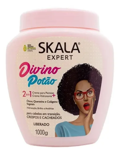 Skala Divino Potao Máscara Vegana Crema Peinar Rulos