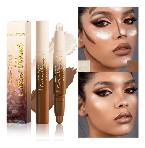 Maquillaje Para Contorno Facial Cool Story Stick 2 En 1 Resi