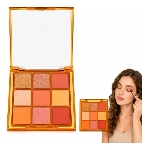 Mini Paleta De Sombras 9 Colores Maquillaje Veoquiero