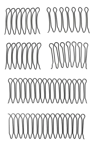 Juego De 3 Peinetas Con Pinzas Para El Cabello Twist Fashion