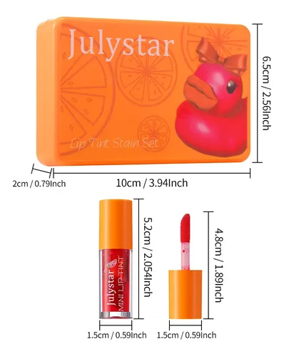 Set De 6 Tintes Líquidos De Labios En Colores Para Uso Diari