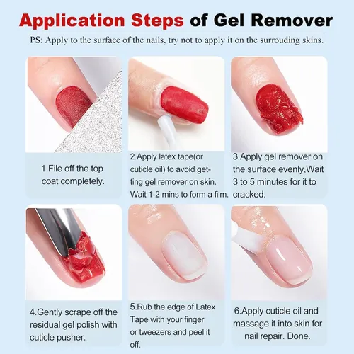 Removedor Esmalte Gel Louinstic 2x30ml Rápido Sin Acetona