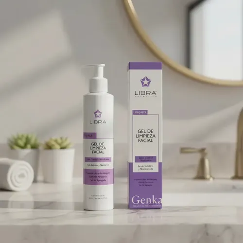 Gel Limpieza Libra 200ml Piel Grasa Control Sebo Y Brillo Grasa Día/noche