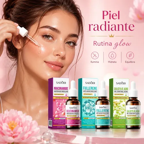 Combo X3 Serum Facial Tratamiento Rutina Completa Coreana