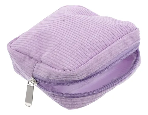 Bolsa Violeta Para Toallas Y Maquillaje Pequeña