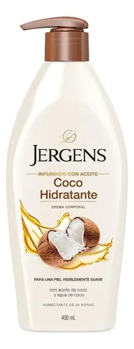 Jergens Crema Corporal Coco Hidratante Piel Suave 400ml