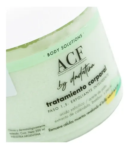 Acf By Dadatina Body Solutions Paso 1,5 Exfoliante Corporal