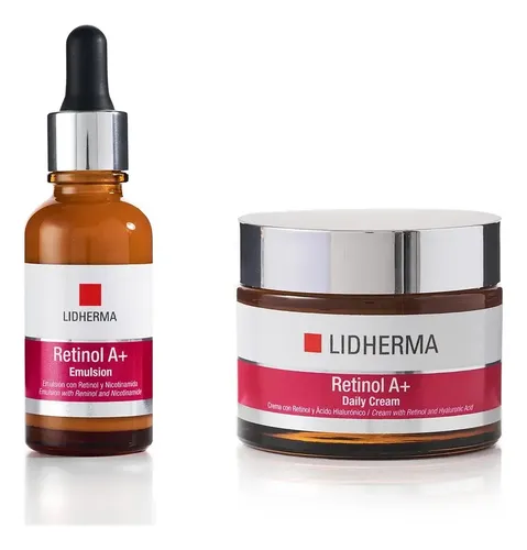 Kit Retinol A+ Emulsión + Retinol A+ Daily Cream Lidherma