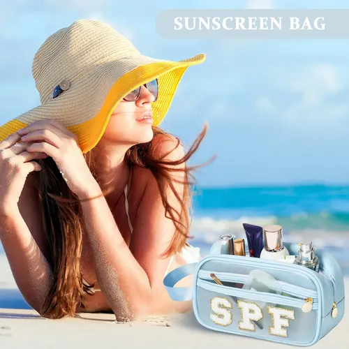 Bolsa Transparente Para Protección Solar, Maquillaje Y Artíc