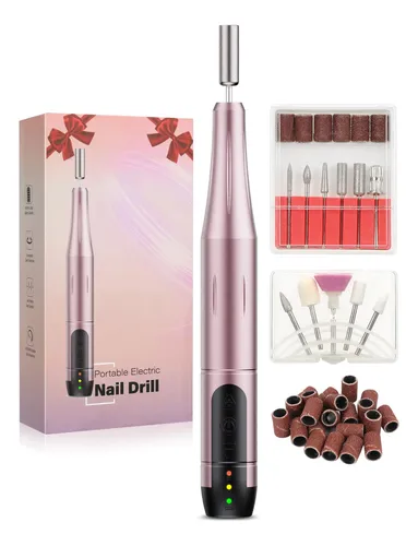 Kit De Lima Eléctrica Inalámbrica Ruaeoda Para Uñas, Para Ma